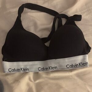 Calvin Klein Black Bra with White Band